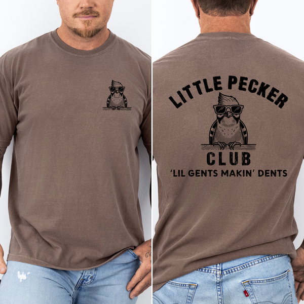 Little Pecker Club, Funny, Dad, Father's Day Husband T-Shirt