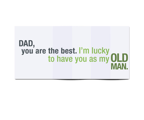 Old Man Card for Dad