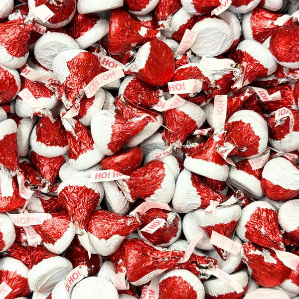 Hershey's Kisses Milk Chocolate Santa Hats, Bulk Value Bag