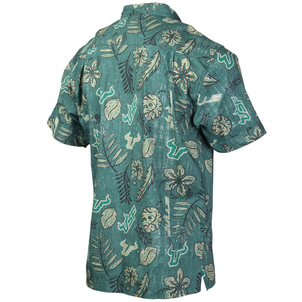 South Florida Bulls Men's Vintage Floral Shirt