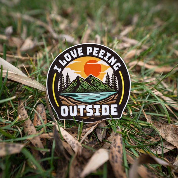 I Love Peeing Outside Sticker