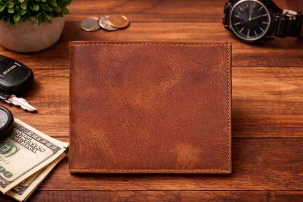 Leather Wallet, Premium Genuine Leather Bifold Wallet