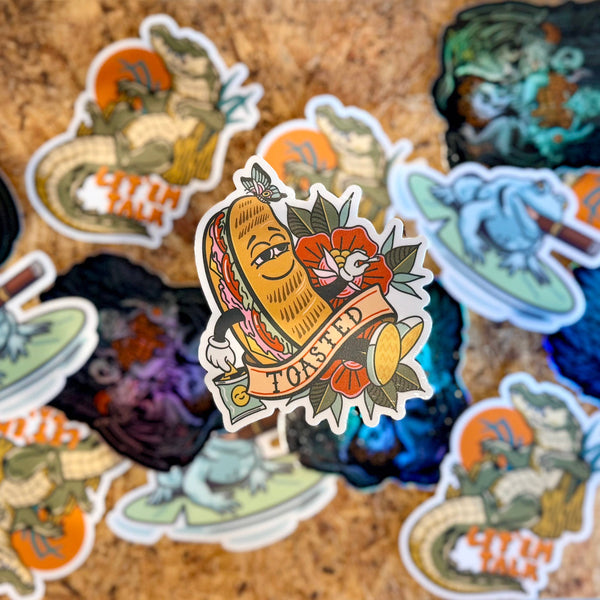 Toasted Sticker