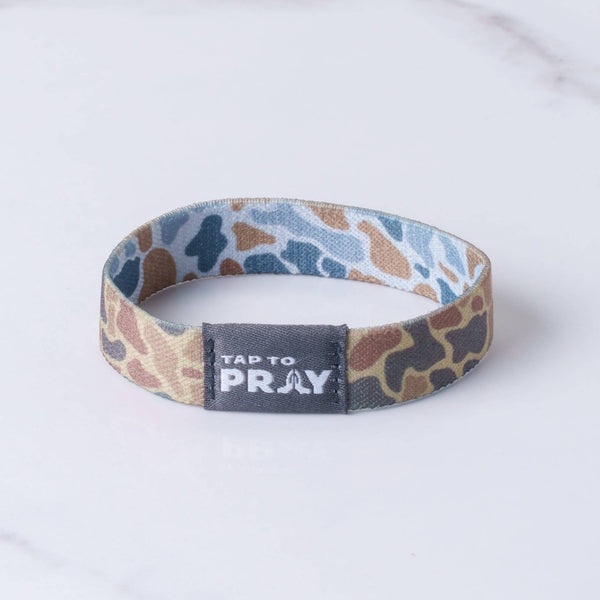 Tap To Pray™ Wristbands - River Rock Camo Sahara and Copper