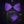 Handmade Purple Feather Bow Tie W/free Lapel Pin Set