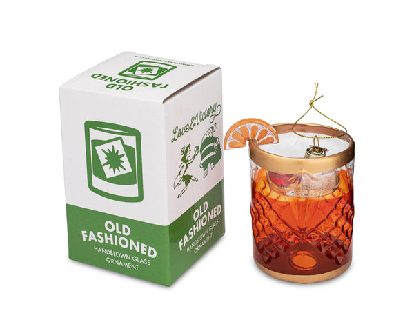 Old Fashioned Cocktail Holiday Ornament Christmas Decor
