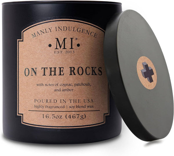 On The Rocks 2-Wick Scented Candle, Soy Blend Wax, 16.5oz