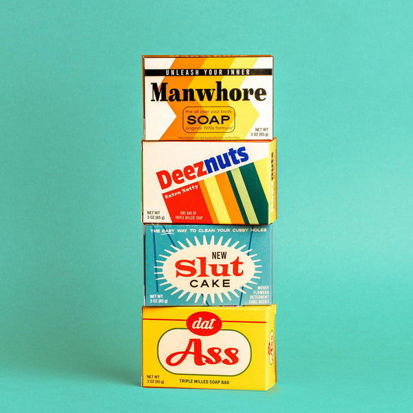 Manwhore Triple Milled Boxed Bar Soap | Funny Soap