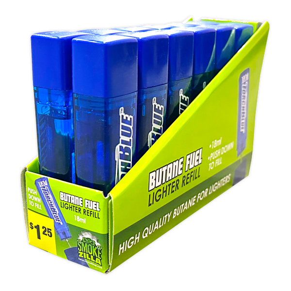 Torch Blue 18ML Mini Butane Refill - 12/Display