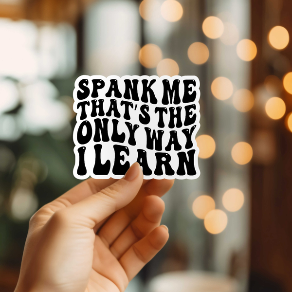 Funny Spank Me Vinyl Sticker