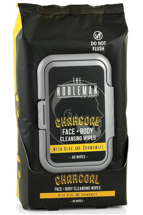 Men's Charcoal Face+ Body Cleansing Wipes