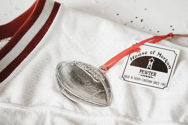 Handmade Sports Athlete Christmas Ornament - Football