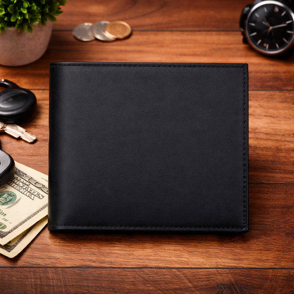 Leather Wallet, Premium Genuine Leather Bifold Wallet