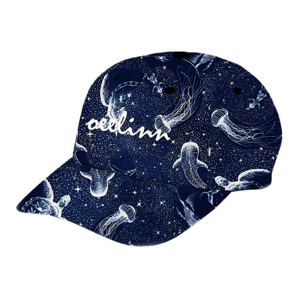 Starry Sky Aquarium Design Navy Blue Baseball Cap for Men