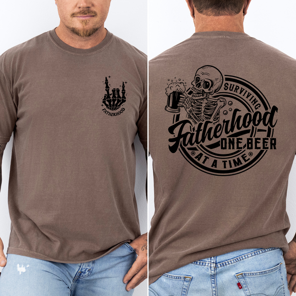 Fatherhood, One Beer At A Time Brother, Father's Day T-Shirt