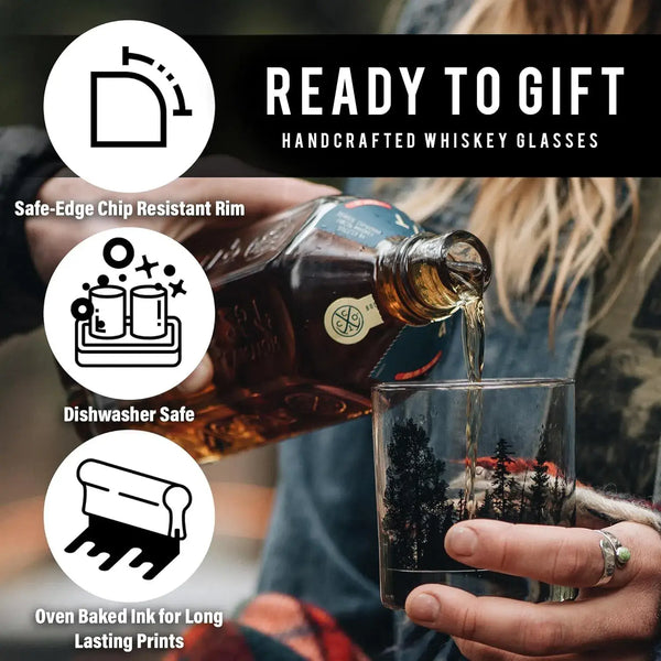 Electric Guitar Cityscape Whiskey Glasses