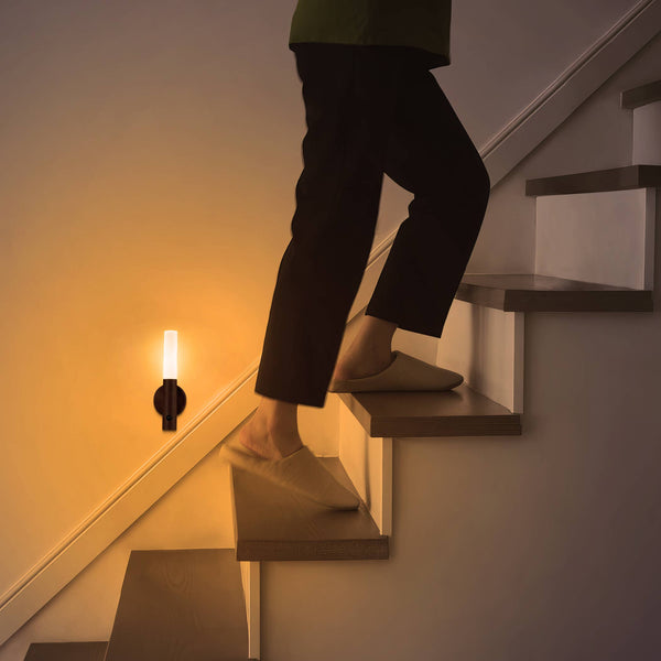360° Rotatable Portable Wooden Wall Light