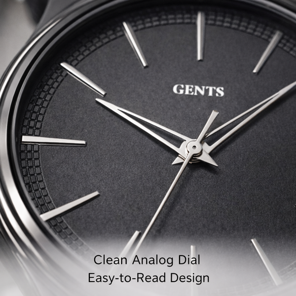 GENTS 42 mm Men’s Minimalist Leather Watch