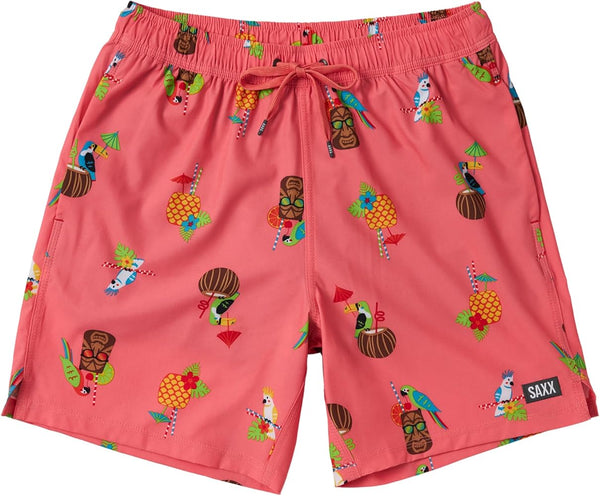 Saxx oh buoy 2in1 volley 7” birds of paradise shorts