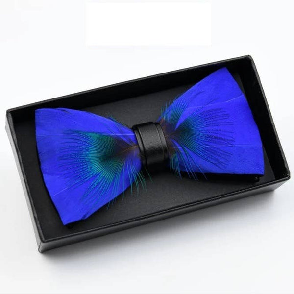 Handmade FeatherBowtie W/free Lapel Pin     