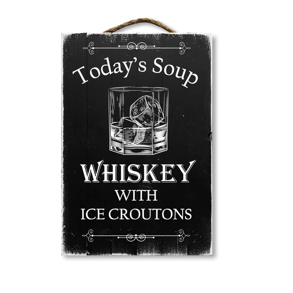 Today's Soup Whisky With Ice Croutons
