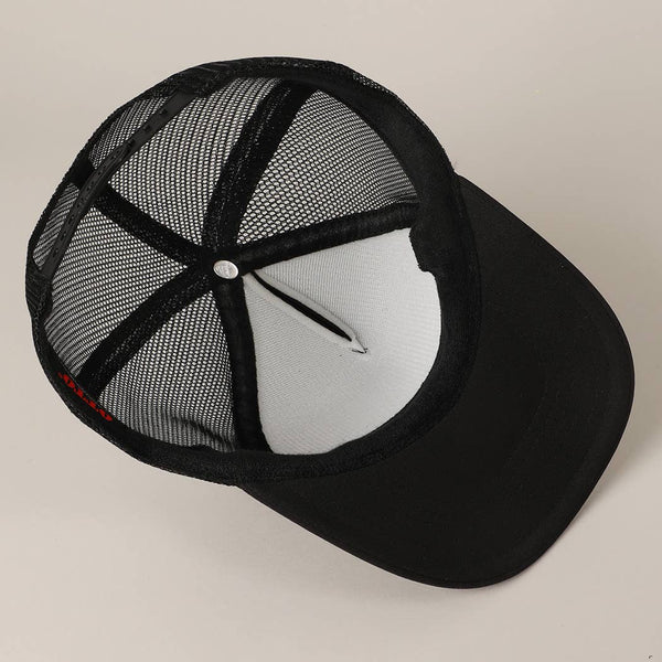 FLORIDA Text Printed Mesh Back Foam Trucker Hat