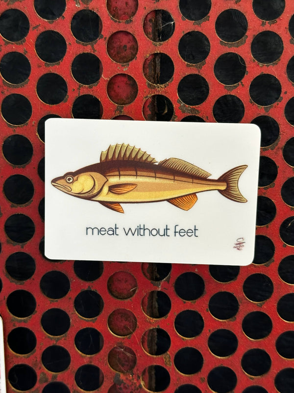 Meat with Feet Metal Magnet