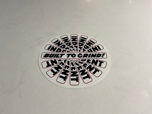 Independent built to grind sticker