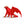 Red PaperCraft Dragon Origami Model