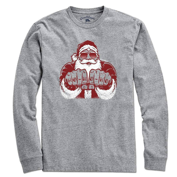 Knuckle Tattoos Santa T-Shirt