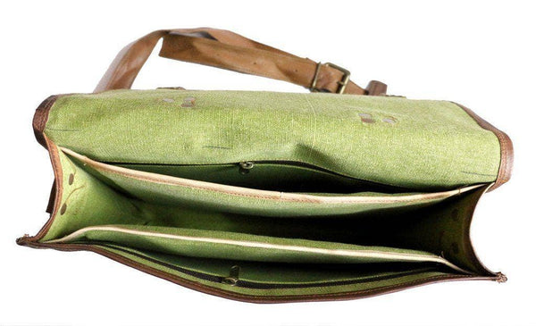 TUZECH Pure Rustic Leather Vintage Genuine Leather Cross-Body Messenger Satchel Bag with Extra Padding (11.3 Inches)
