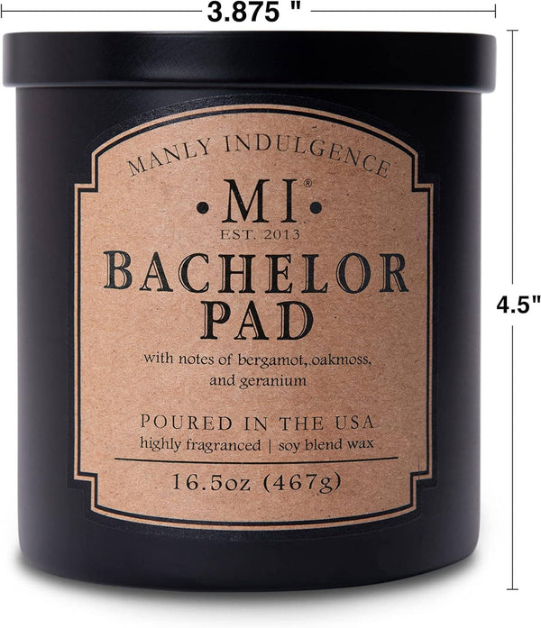 Bachelor Pad 2-Wick Scented Candle, Soy Blend Wax, 16.5oz