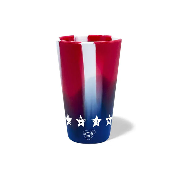 1.5 oz Silicone Silipint Shot Glass - Stars and Stripes
