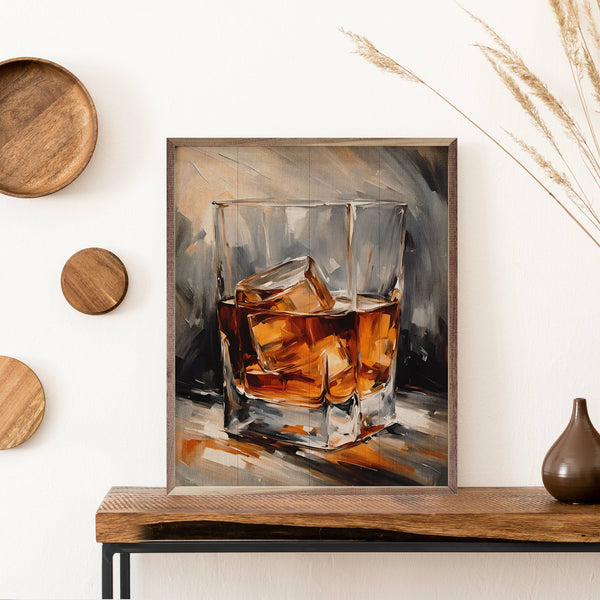 Whiskey Glass Painting