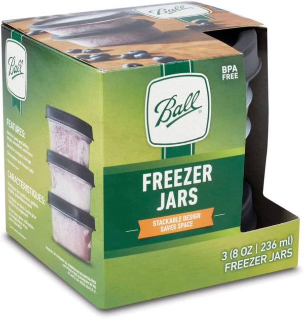 Freezer Jars - 8 Oz, Pack of