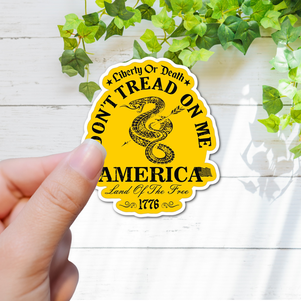 Second Amendment Freedom don't tread USA laminated sticker