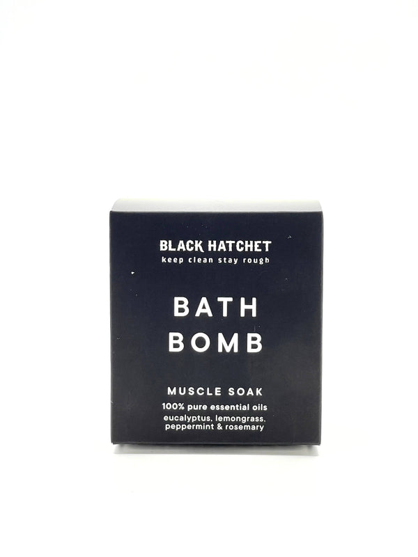 Men Bath Bomb ⚫ Black Hatchet - Muscle ⚫ Gift for Men