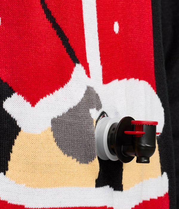 Jolly Juice Dispenser Sweater - Men's Naughty Christmas Knit