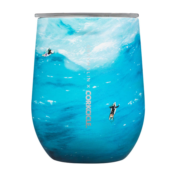 Stemless - 12oz Gray Malin Surfers