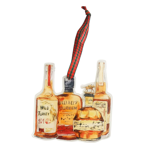 Bourbon Bottles 2 Acrylic Ornament
