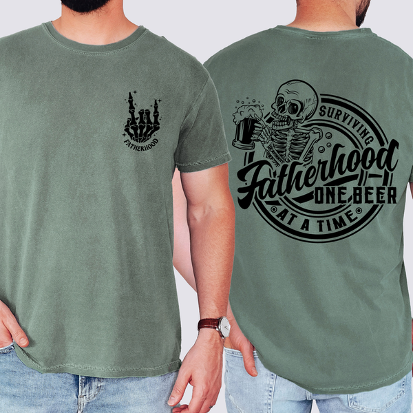 Fatherhood, One Beer At A Time Brother, Father's Day T-Shirt