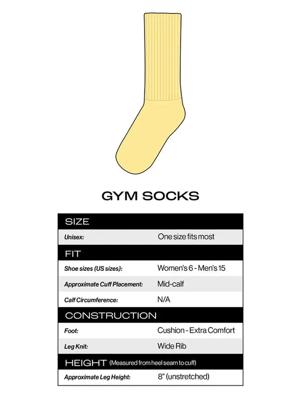Average Dick Energy Gym Crew Socks