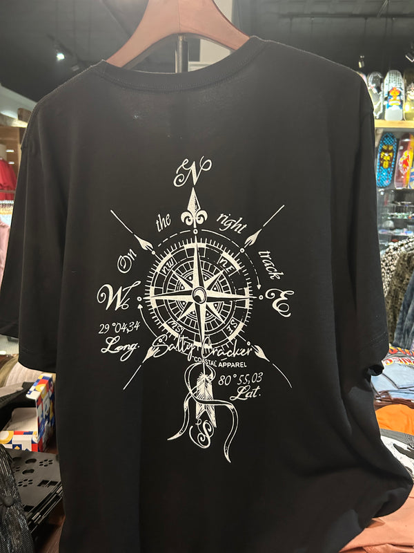 Salty cracker compass rose graphic shirt