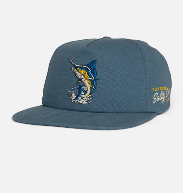 Salty Crew coastal SnapBack channel blue