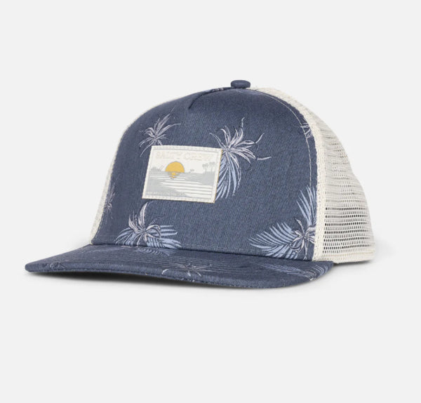 Salty crew reflection trucker hat bluefin