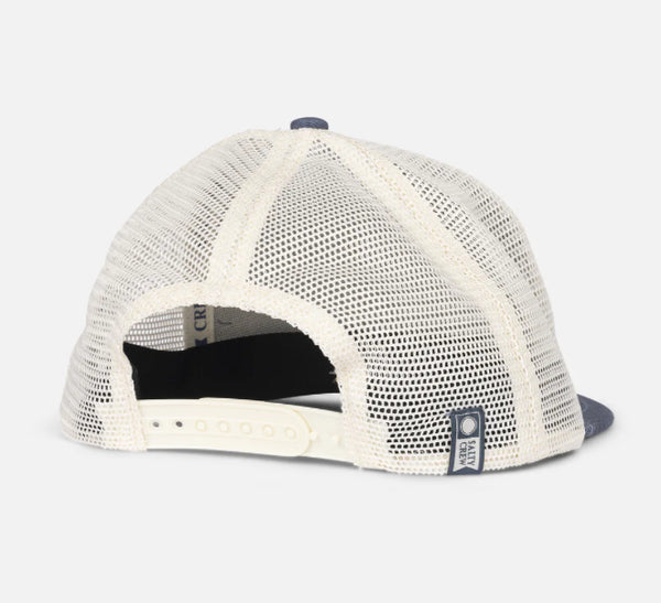 Salty crew reflection trucker hat bluefin
