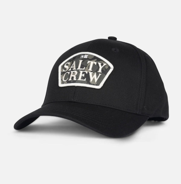 Salty crew filler up 6 panel hat black