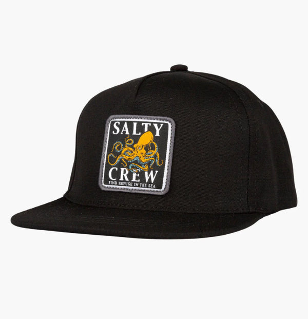 Salty crew ink slinger boys 6 panel hat black