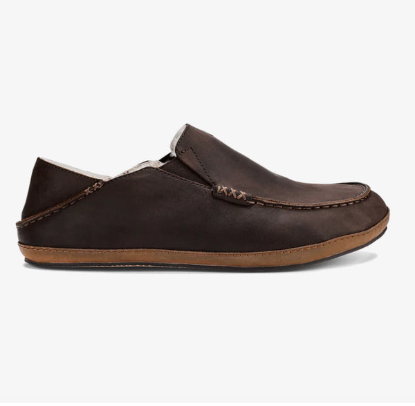 Olukai men’s moloa slipper dk wood/dk wood