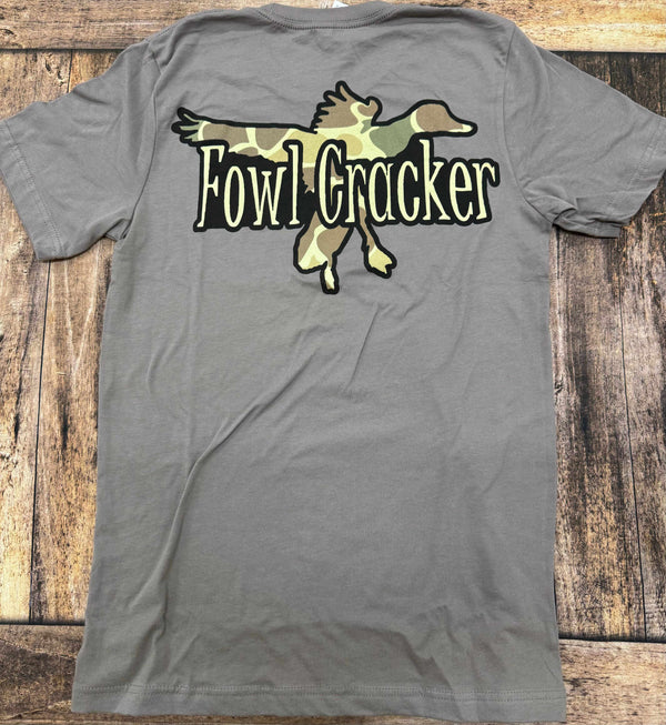 Swamp cracker fowl cracker camo graphic shirt